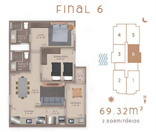 Imagem Apartamento com 2 Quartos à Venda, 69 m² em Guilhermina - Praia Grande Imagem Apartamento com 2 Quartos à Venda, 69 m² em Guilhermina - Praia Grande