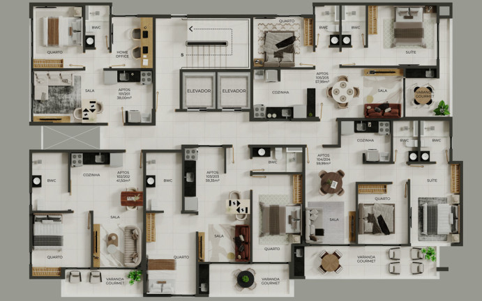 Imagem Apartamento com 1 Quarto à Venda, 38 m² em Jardim Oceania - João Pessoa