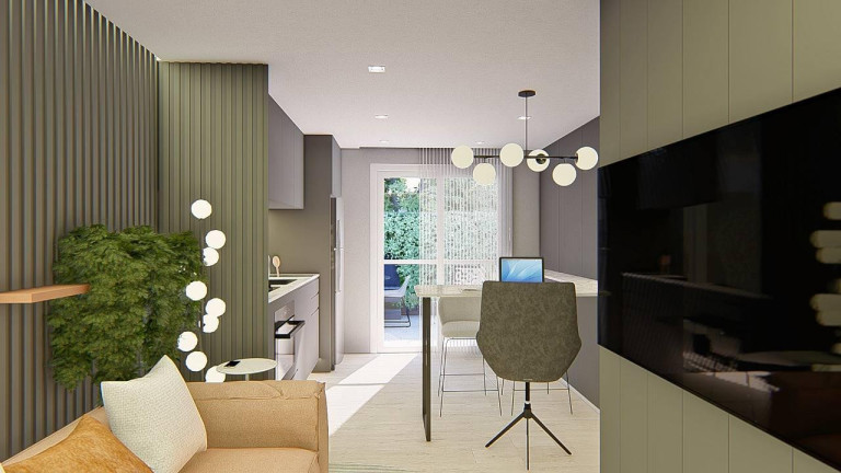 Imagem Kitnet com 1 Quarto à Venda, 35 m² em Bacacheri - Curitiba