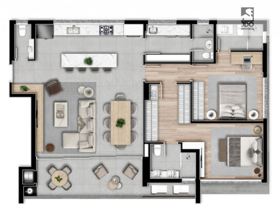 Imagem Apartamento com 2 Quartos à Venda, 135 m² em Bigorrilho - Curitiba