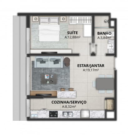 Imagem Apartamento com 2 Quartos à Venda, 77 m² em Centro - Torres Imagem Apartamento com 2 Quartos à Venda, 77 m² em Centro - Torres