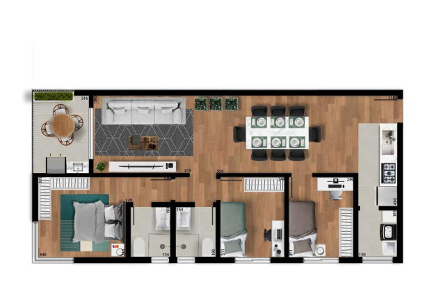 Imagem Apartamento com 3 Quartos à Venda, 98 m² em Capão Raso - Curitiba