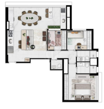 Imagem Apartamento com 2 Quartos à Venda, 59 m² em Alto Da Boa Vista - São Paulo