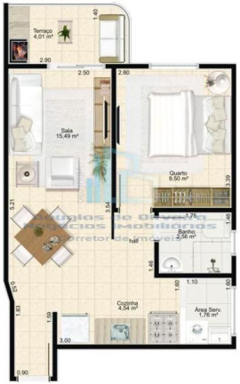Imagem Apartamento com 1 Quarto à Venda, 40 m² em Mirim - Praia Grande Imagem Apartamento com 1 Quarto à Venda, 40 m² em Mirim - Praia Grande