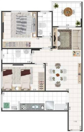 Imagem Apartamento com 2 Quartos à Venda, 66 m² em Ocian - Praia Grande