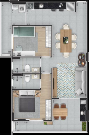 Imagem Apartamento com 2 Quartos à Venda, 82 m² em Guilhermina - Praia Grande Imagem Apartamento com 2 Quartos à Venda, 82 m² em Guilhermina - Praia Grande