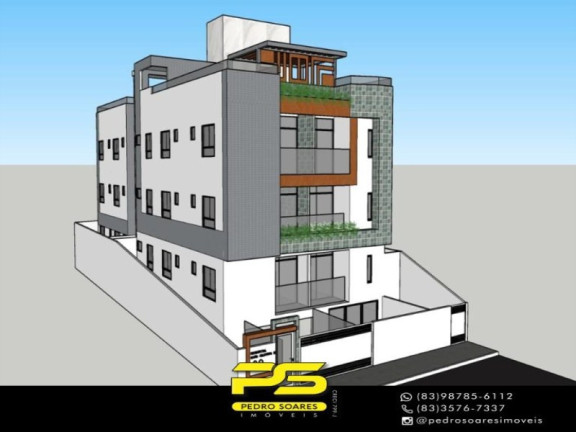 Apartamento com 3 Quartos à Venda, 68 m² em Jardim Cidade Universitária - João Pessoa