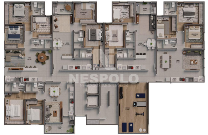 Imagem Apartamento com 1 Quarto à Venda, 64 m² em Vila Operaria - Itajai
