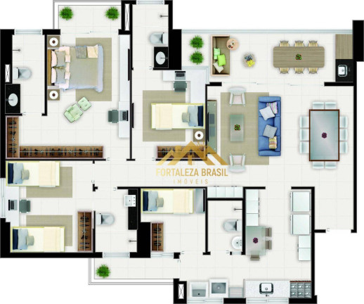 Imagem Imóvel com 3 Quartos à Venda, 78 m² em Parquelândia - Fortaleza Imagem Imóvel com 3 Quartos à Venda, 78 m² em Parquelândia - Fortaleza