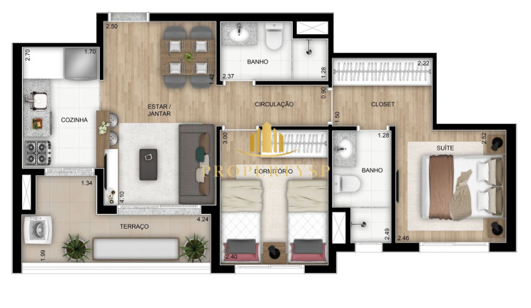 Imagem Apartamento com 2 Quartos à Venda, 55 m² em Vila Anastácio - São Paulo Imagem Apartamento com 2 Quartos à Venda, 55 m² em Vila Anastácio - São Paulo
