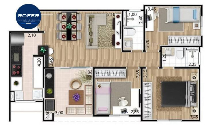 Imagem Apartamento com 3 Quartos à Venda, 79 m² em Jardim Alto Da Boa Vista - Valinhos Imagem Apartamento com 3 Quartos à Venda, 79 m² em Jardim Alto Da Boa Vista - Valinhos
