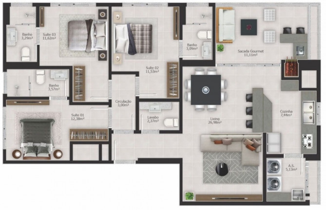 Imagem Imóvel com 3 Quartos à Venda, 115 m² em Itapema - Itapema