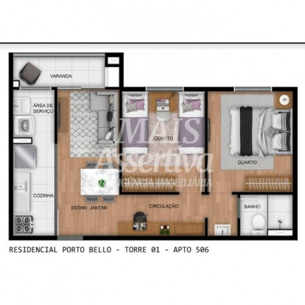 Imagem Apartamento com 2 Quartos à Venda, 41 m² em Fátima - Canoas