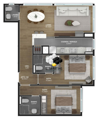 Imagem Apartamento com 1 Quarto à Venda, 47 m² em Floresta - Gramado Imagem Apartamento com 1 Quarto à Venda, 47 m² em Floresta - Gramado