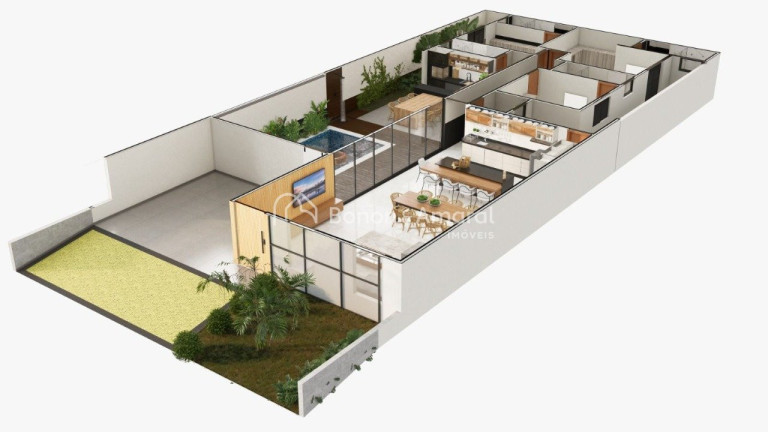 Imagem Casa de Condomínio com 3 Quartos à Venda, 330 m² em Parque Brasil 500 - Paulínia