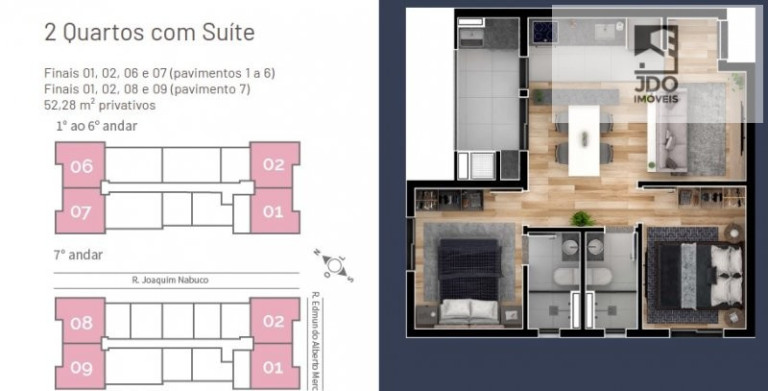 Imagem Apartamento com 2 Quartos à Venda, 52 m² em Tingui - Curitiba Imagem Apartamento com 2 Quartos à Venda, 52 m² em Tingui - Curitiba
