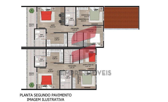 Imagem Sobrado com 3 Quartos à Venda, 168 m² em Afonso Pena - São José Dos Pinhais