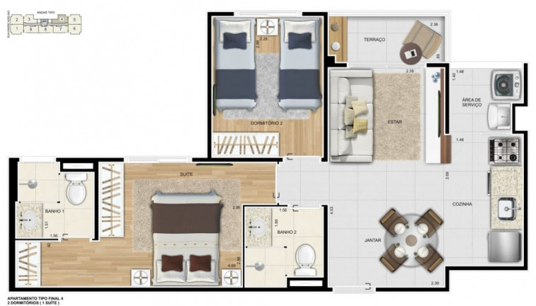 Imagem Apartamento com 2 Quartos à Venda, 44 m² em Quarta Parada - São Paulo Imagem Apartamento com 2 Quartos à Venda, 44 m² em Quarta Parada - São Paulo