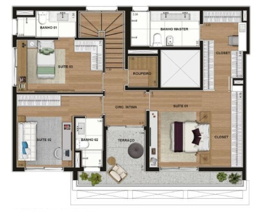 Imagem Apartamento com 3 Quartos à Venda, 207 m² em Itaim Bibi - São Paulo