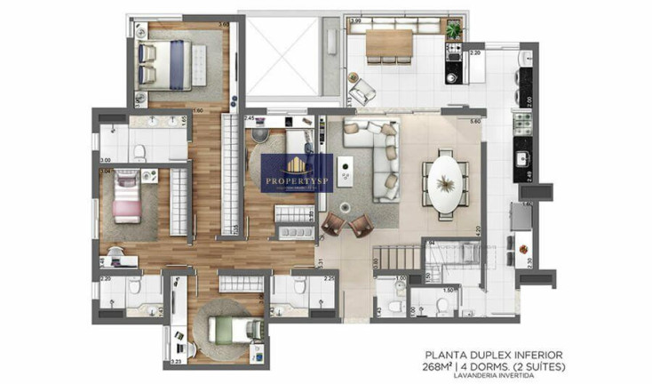Apartamento com 4 Quartos à Venda, 268 m² em Vila Pompéia - São Paulo