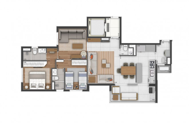 Imagem Apartamento com 2 Quartos à Venda, 123 m² em Taquaral - Campinas Imagem Apartamento com 2 Quartos à Venda, 123 m² em Taquaral - Campinas