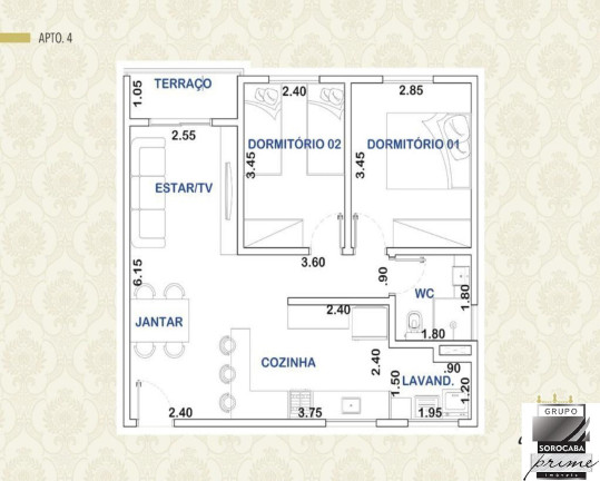 Imagem Apartamento com 2 Quartos à Venda, 61 m² em Parque Campolim - Sorocaba