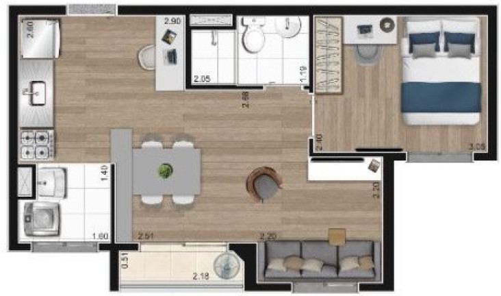Imagem Apartamento com 2 Quartos à Venda, 48 m² em Barra Funda - São Paulo