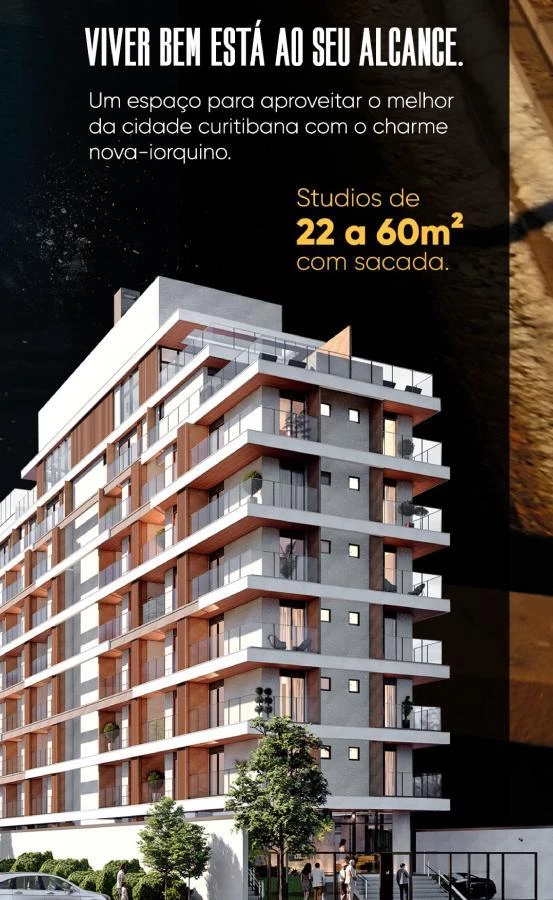 Apartamento com 1 Quarto à Venda, 22 m² em Alto Da Rua Xv - Curitiba