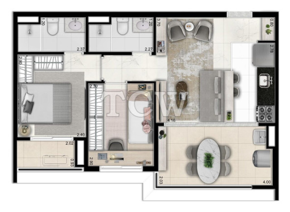 Imagem Apartamento com 2 Quartos à Venda, 54 m² em Ipiranga - São Paulo