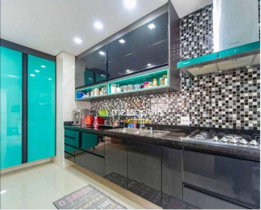 Imagem Apartamento com 3 Quartos à Venda, 126 m² em Vila Scarpelli - Santo André