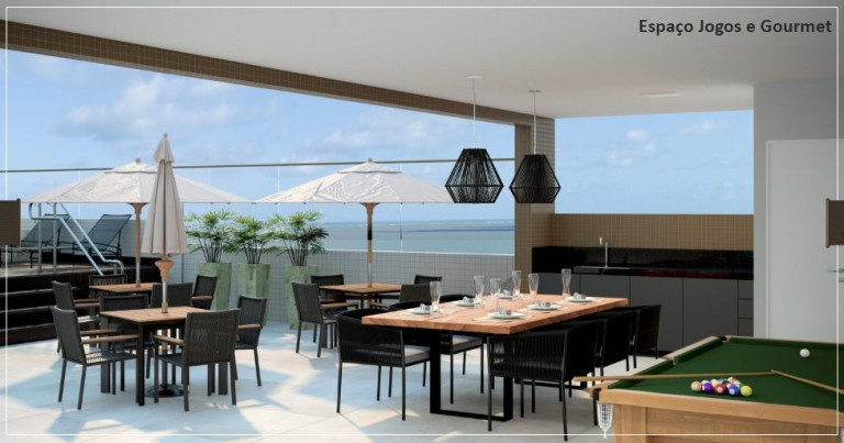 Imagem Apartamento com 1 Quarto à Venda, 52 m² em Praia Formosa - Cabedelo