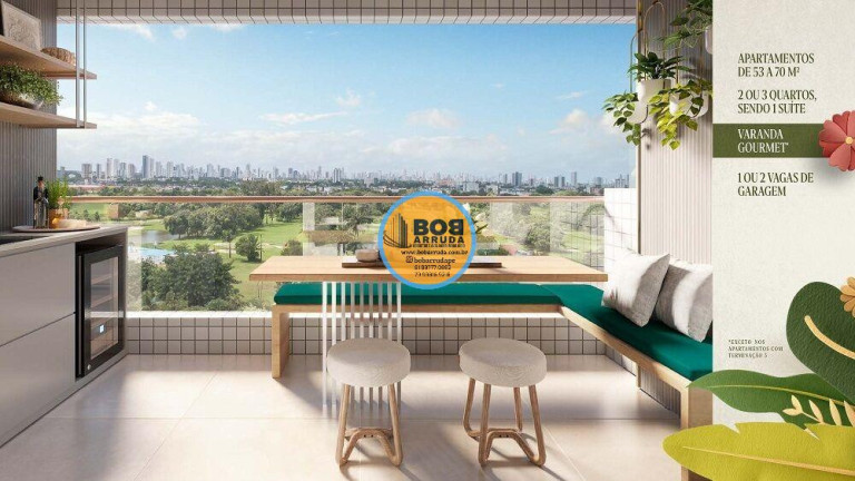 Imagem Apartamento com 3 Quartos à Venda, 70 m² em Caxangá - Recife