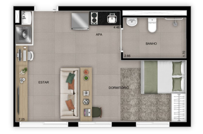 Imagem Apartamento com 2 Quartos à Venda, 38 m² em Mooca - São Paulo