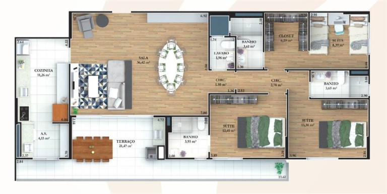 Imagem Apartamento com 3 Quartos à Venda, 148 m² em Aviação - Praia Grande Imagem Apartamento com 3 Quartos à Venda, 148 m² em Aviação - Praia Grande
