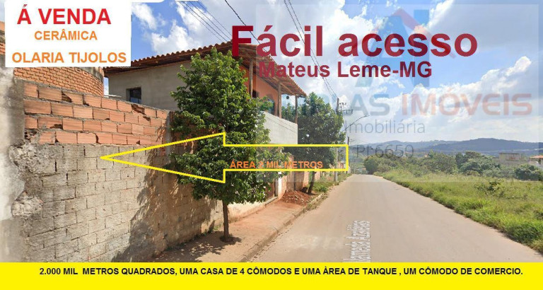 Imóvel com 2 Quartos à Venda, 180 m² em Planalto - Mateus Leme