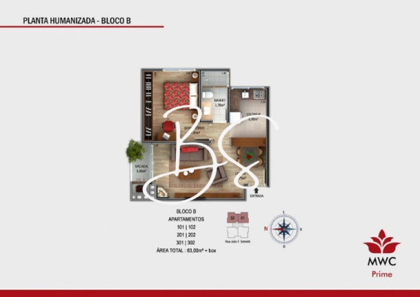 Imagem Apartamento com 2 Quartos à Venda, 65 m² em Centro - Canela