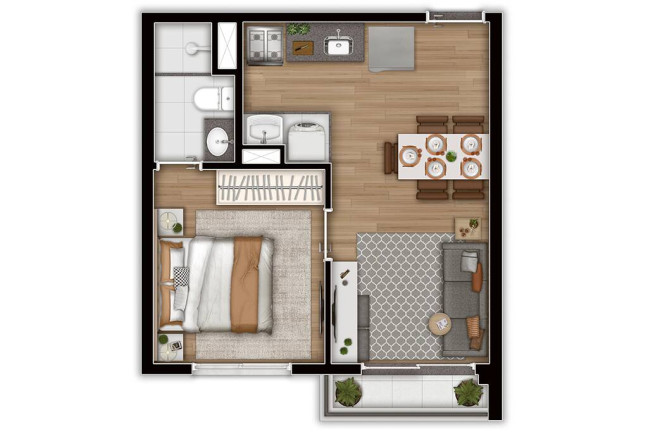 Imagem Apartamento com 1 Quarto à Venda, 31 m² em Vila Sônia - São Paulo