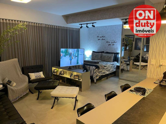 Studio com 1 Quarto à Venda ou Locação, 54 m² em Pompéia - Santos
