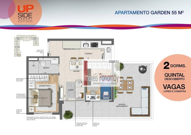 Imagem Apartamento com 2 Quartos à Venda, 40 m² em Vila Homero Thon - Santo André Imagem Apartamento com 2 Quartos à Venda, 40 m² em Vila Homero Thon - Santo André