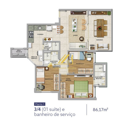 Imagem Imóvel com 3 Quartos à Venda, 86 m² em Graça - Salvador Imagem Imóvel com 3 Quartos à Venda, 86 m² em Graça - Salvador