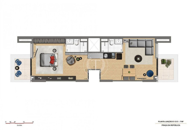 Imagem Apartamento com 1 Quarto à Venda, 28 m² em Centro - São Paulo