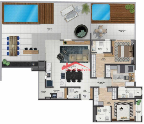 Imagem Apartamento com 3 Quartos à Venda, 191 m² em América - Joinville Imagem Apartamento com 3 Quartos à Venda, 191 m² em América - Joinville