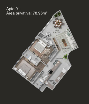 Imagem Cobertura com 3 Quartos à Venda, 166 m² em Praia Dos Amores - Balneário Camboriú
