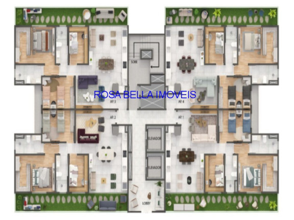 Imagem Apartamento com 3 Quartos à Venda, 86 m² em Vila Vitória Ii - Indaiatuba