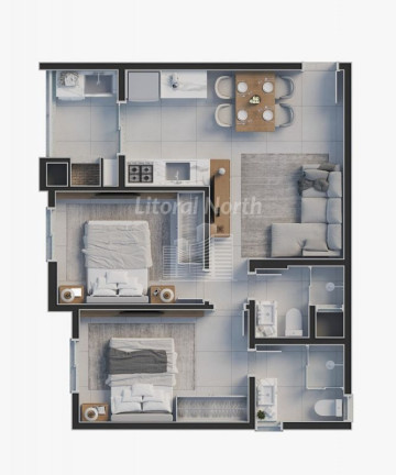 Imagem Apartamento com 2 Quartos à Venda, 55 m² em Praia Brava - Itajaí Imagem Apartamento com 2 Quartos à Venda, 55 m² em Praia Brava - Itajaí
