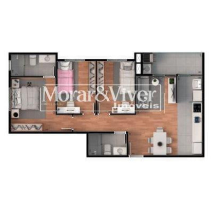 Imagem Apartamento com 3 Quartos à Venda, 66 m² em Santa Cândida - Curitiba