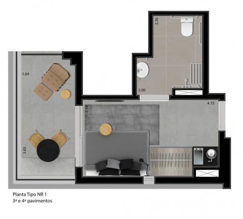 Imagem Apartamento com 1 Quarto à Venda, 45 m² em Perdizes - São Paulo