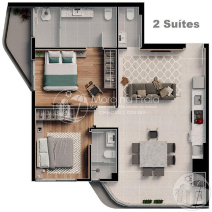 Imagem Apartamento com 2 Quartos à Venda, 72 m² em São Judas - Itajaí