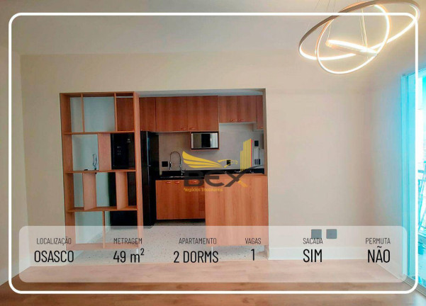 Apartamento com 2 Quartos à Venda, 49 m² em São Pedro - Osasco