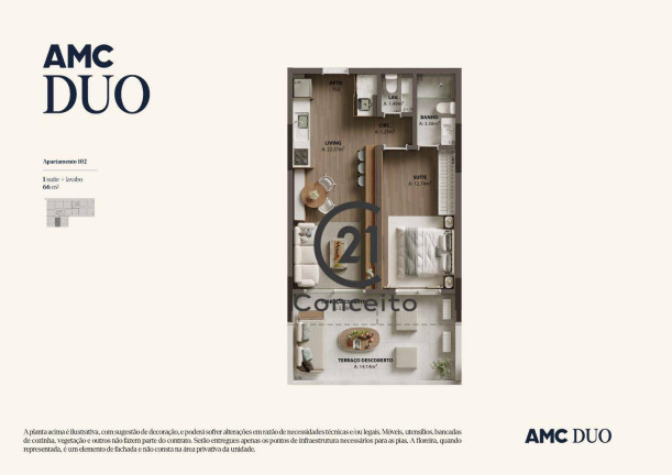 Imagem Apartamento com 1 Quarto à Venda, 66 m² em Campinas - São José Imagem Apartamento com 1 Quarto à Venda, 66 m² em Campinas - São José